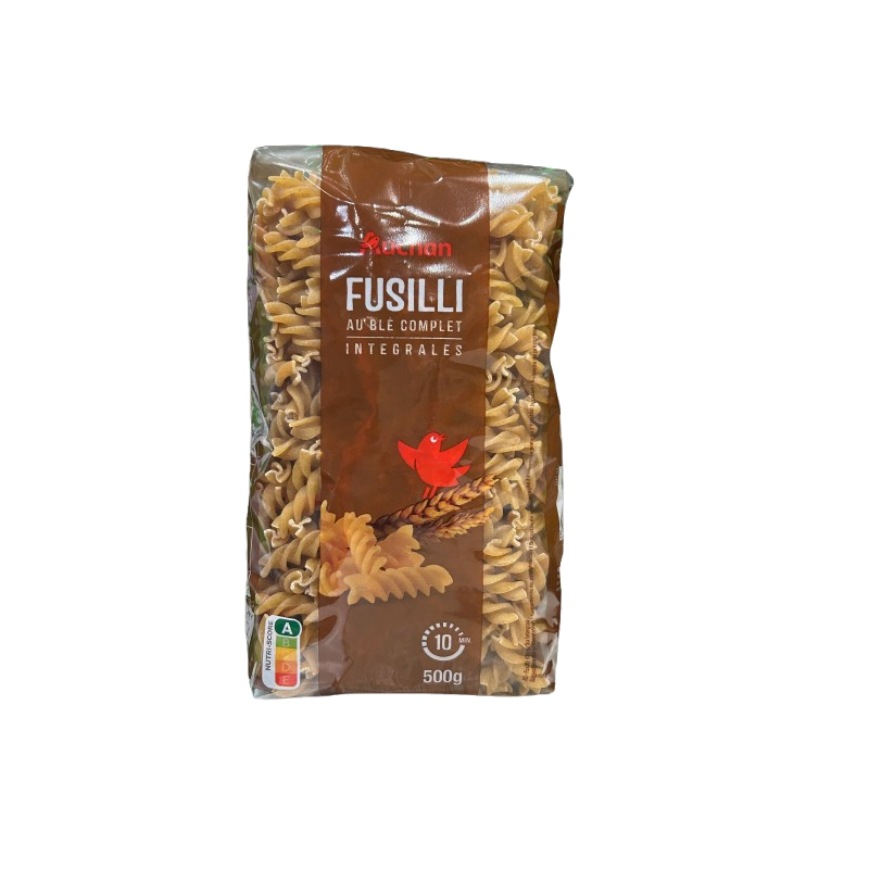 Fusilli au blé complet intégrale 500g