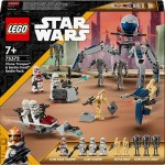 Star Wars pack de combat des clones troopers et droïdes de combat 75372