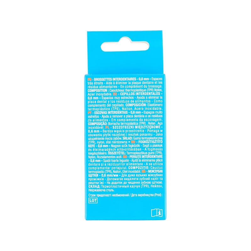 Brossettes interdentaires 0.6mm x6
