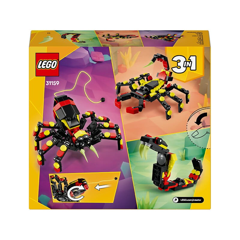 Creator 3en1 animaux sauvages   l'araignée surprenante 31159 dès 7 ans