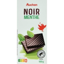 Tablette de chocolat noir menthe 100g