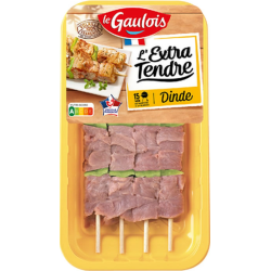 Brochettes de dinde extra-tendre x4 380g