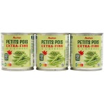 Petits pois à l'étuvée extra-fins 3x140g