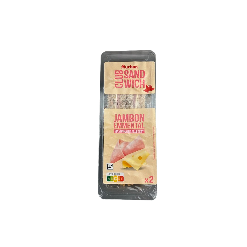 Sandwich jambon emmental mayonnaise allégée 145g