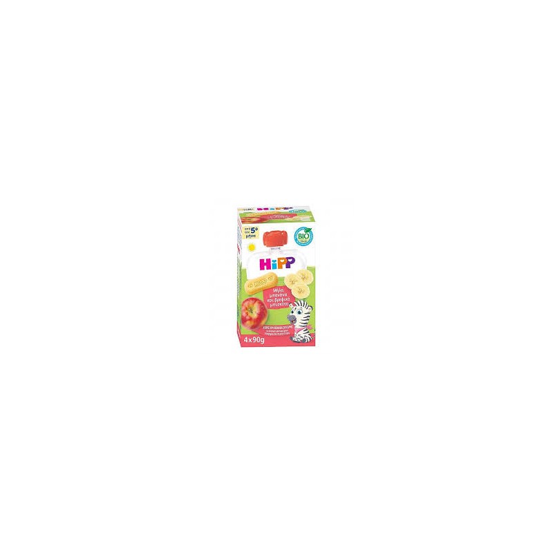 Gourde pomme banane biscuit bio dès 5 mois4x90g