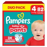 Couches culottes baby dry taille 4 9-15kg x82