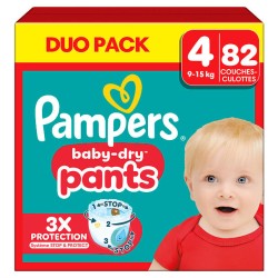 Couches culottes baby dry taille 4 9-15kg x82