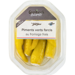 Piments verts farcis au fromage frais 110g