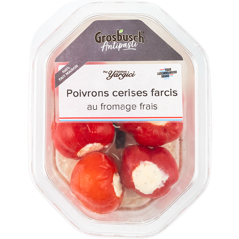Poivrons cerises farcis au fromage frais 110g