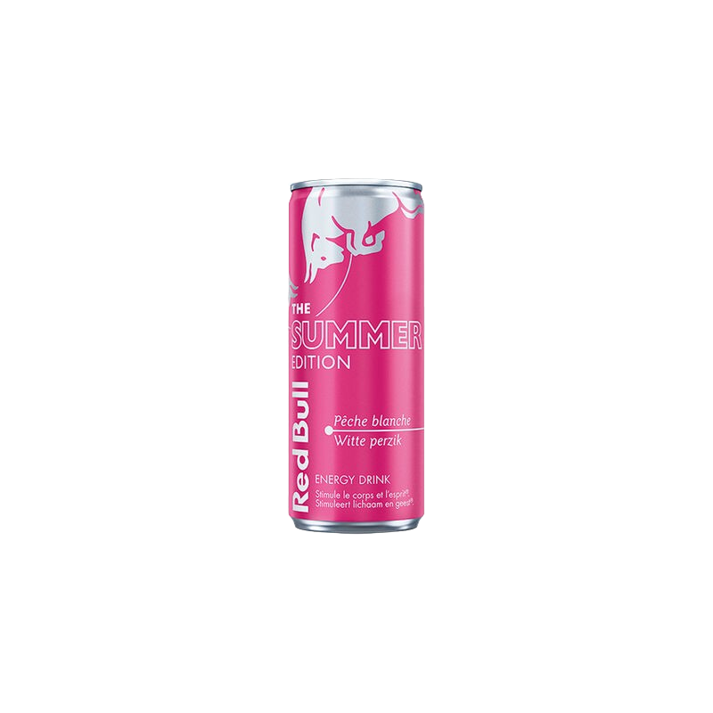 Boisson énergisante summer édition pêche blanche 25cl