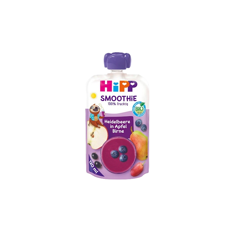 Gourde smoothie mix myrtille pomme poire bio dès 12 mois 120ml