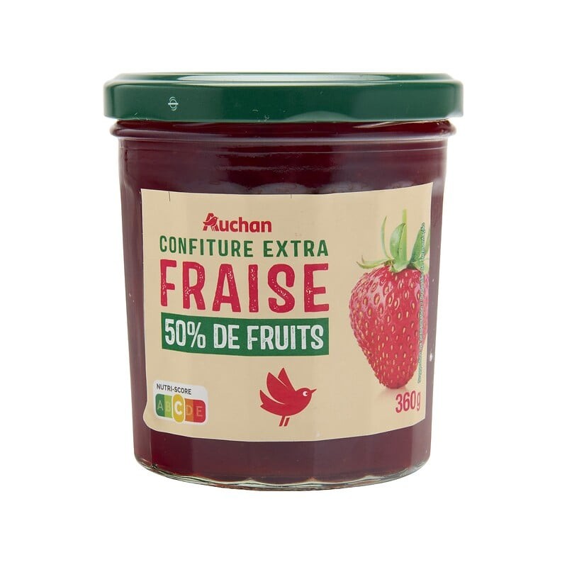 Confiture extra fraise 50% de fruits 360g