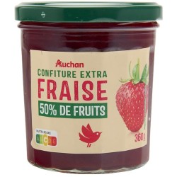 Confiture extra fraise 50% de fruits 360g