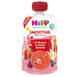 Gourde smoothie mix fruits rouges pomme banane bio dès 12 mois 120ml