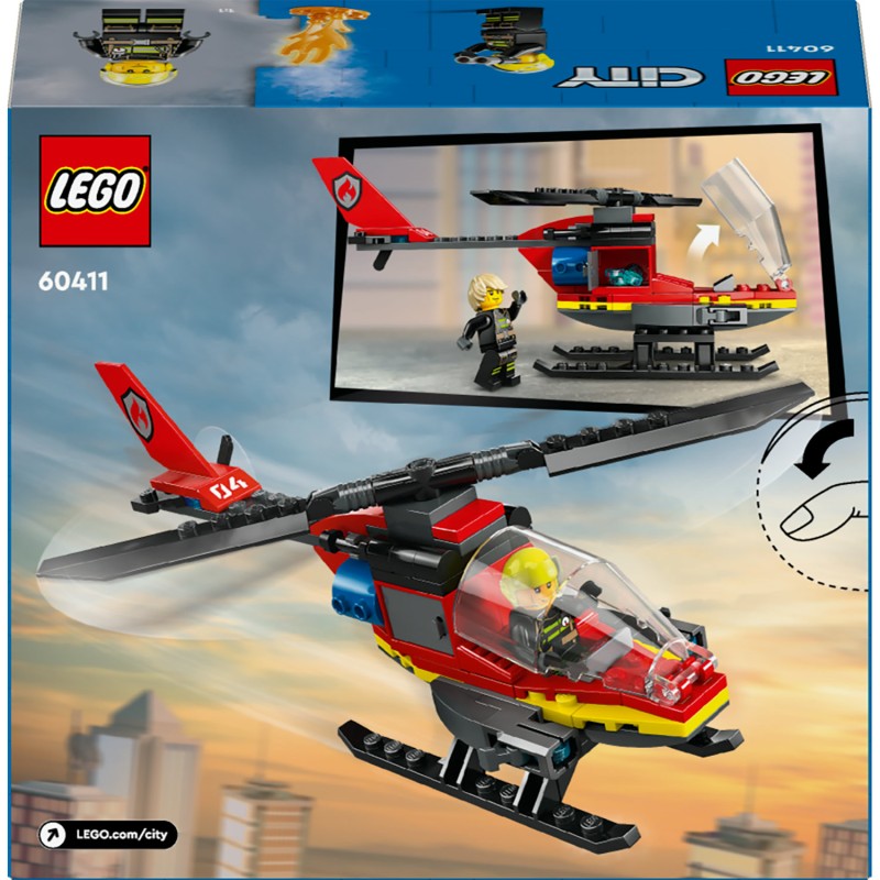 City L’hélicoptère de secours des pompiers 60411