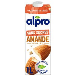 Lait d'amande grillée sans sucres 1l