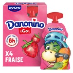 Danonino Yaourt en gourde à boire fraise 4x70g