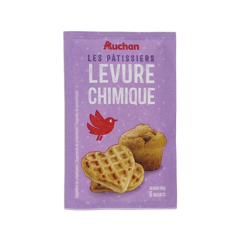 Levure chimique les pâtissiers x6 66g