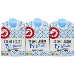 Crème fluide légère UHT 15%MG 3x20cl