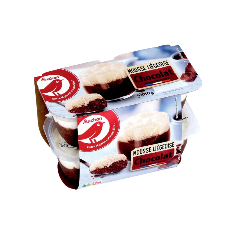 Mousse liégeoise au chocolat 4x80g