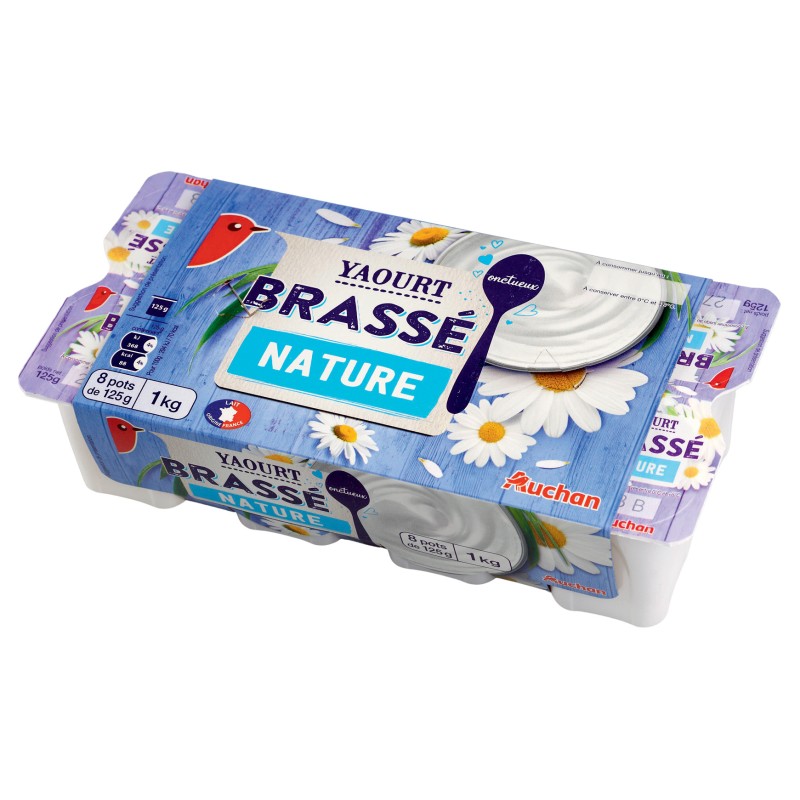 Yaourt Brassé Nature 8x125g