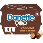 Pop Crème dessert chocolat et billes 3 chocos 4x117g