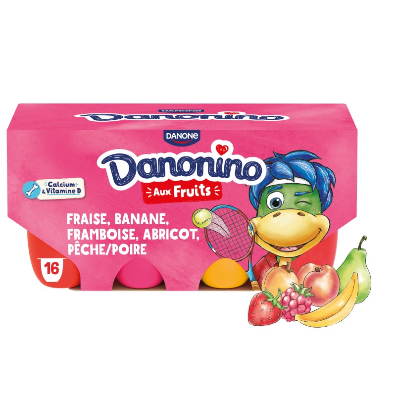 Danonino Petit suisse aux fruits 16x50g