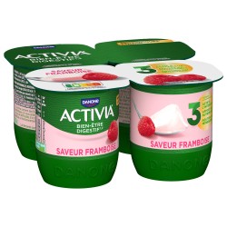 Yaourt au bifidus arôme framboise 4x125g