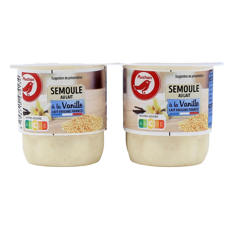 Semoule au lait à la vanille 4x115g
