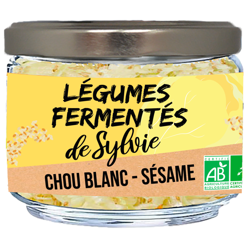 Légumes fermentés chou blanc sésame bio vegan 180g