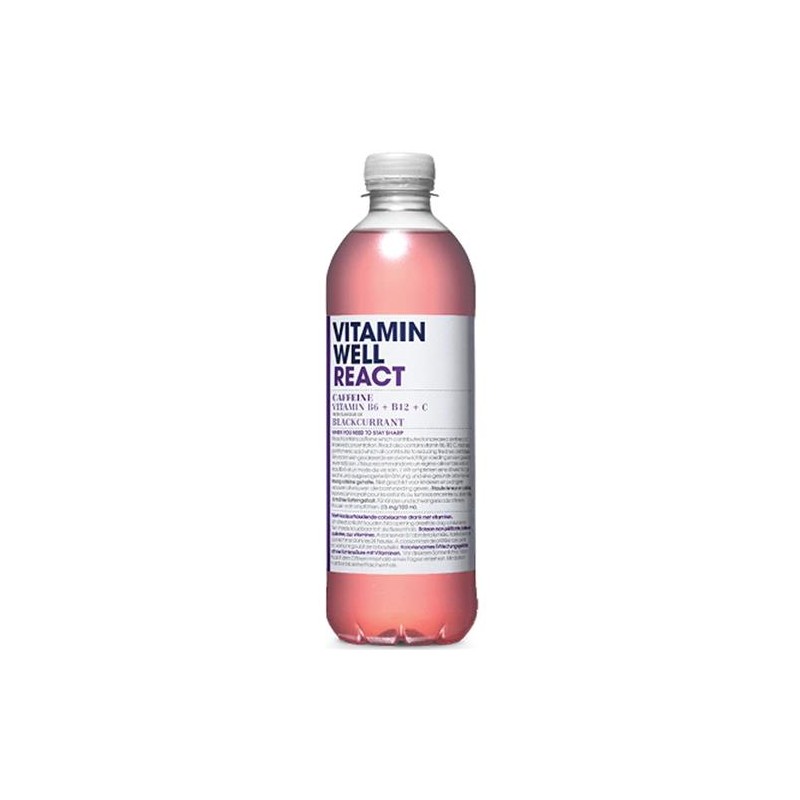 Eau vitaminée react cassis 500ml