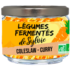 Légumes fermentés coleslaw curry bio vegan 180g