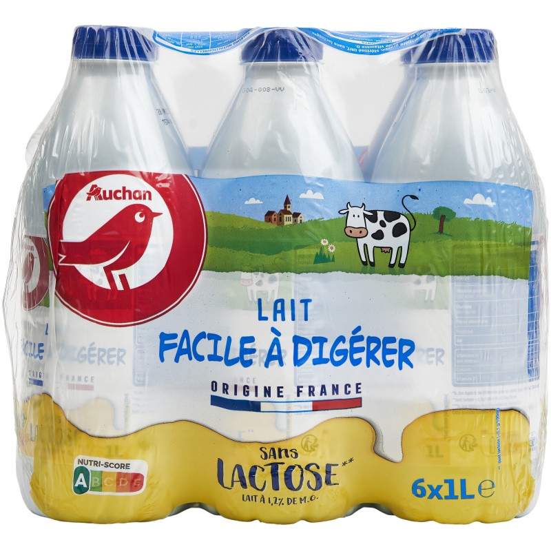 Lait Demi-Ecrémé sans Lactose 6x1l