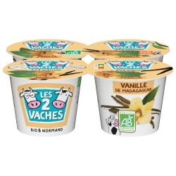 Bio Yaourt brassé à la vanille de Madagascar 4x115g