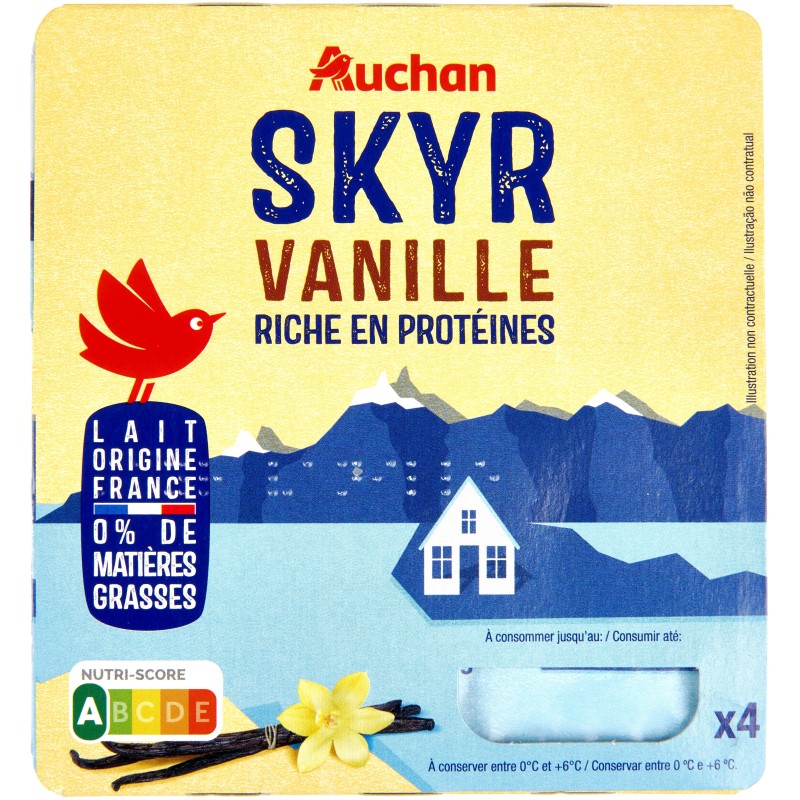Skyr vanille 0%MG 4x100g