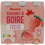 Yaourt à boire fraise 6x180g