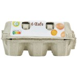 Oeufs Moyens ou Gros de Poules Elevées au Sol cat.A x6