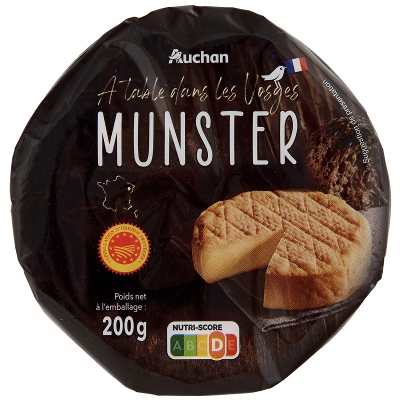 Munster au lait pasteurisé AOP 200g