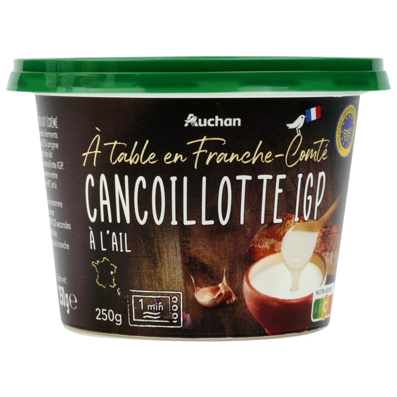 Cancoillotte à l'ail 250g