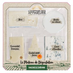 Plateau de dégustation 5 fromages 400g