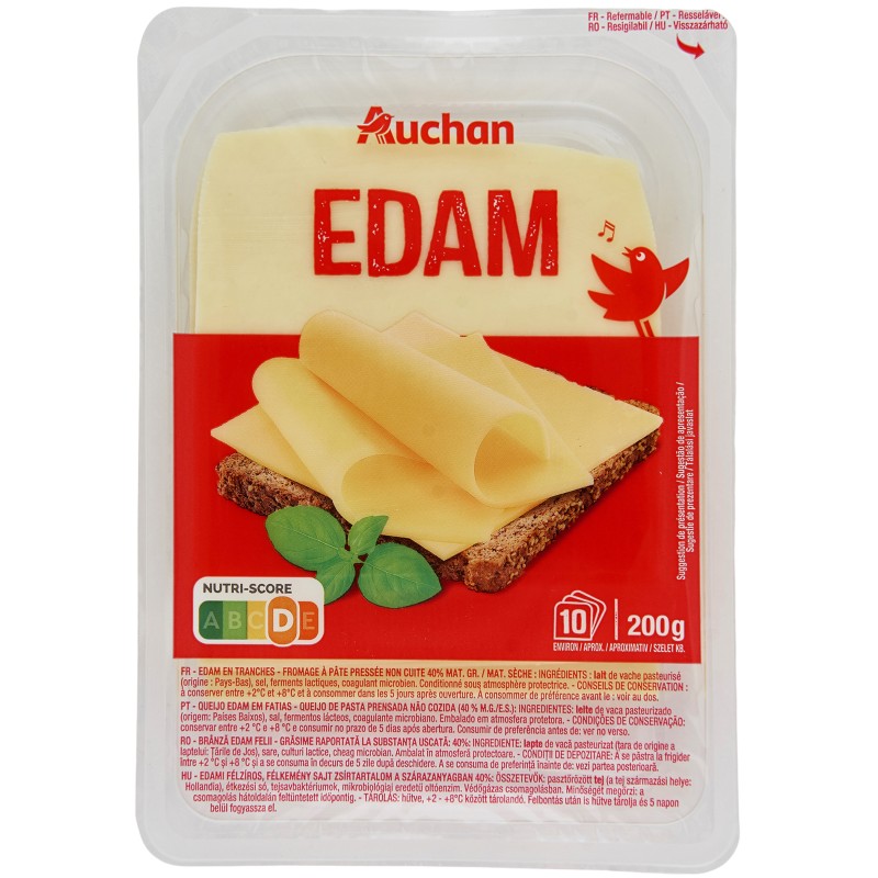 Edam 10 tranches 200g