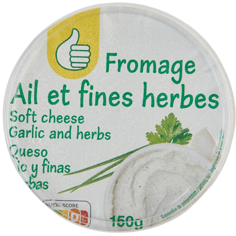 Fromage à tartiner à l'ail et aux fines herbes 150g