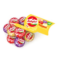 Fromage fondu saveur cheddar et emmental x9 180g