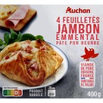 Feuilletés jambon emmental x4 400g
