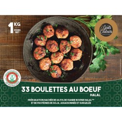 Boulettes au Boeuf Halal x33 1kg