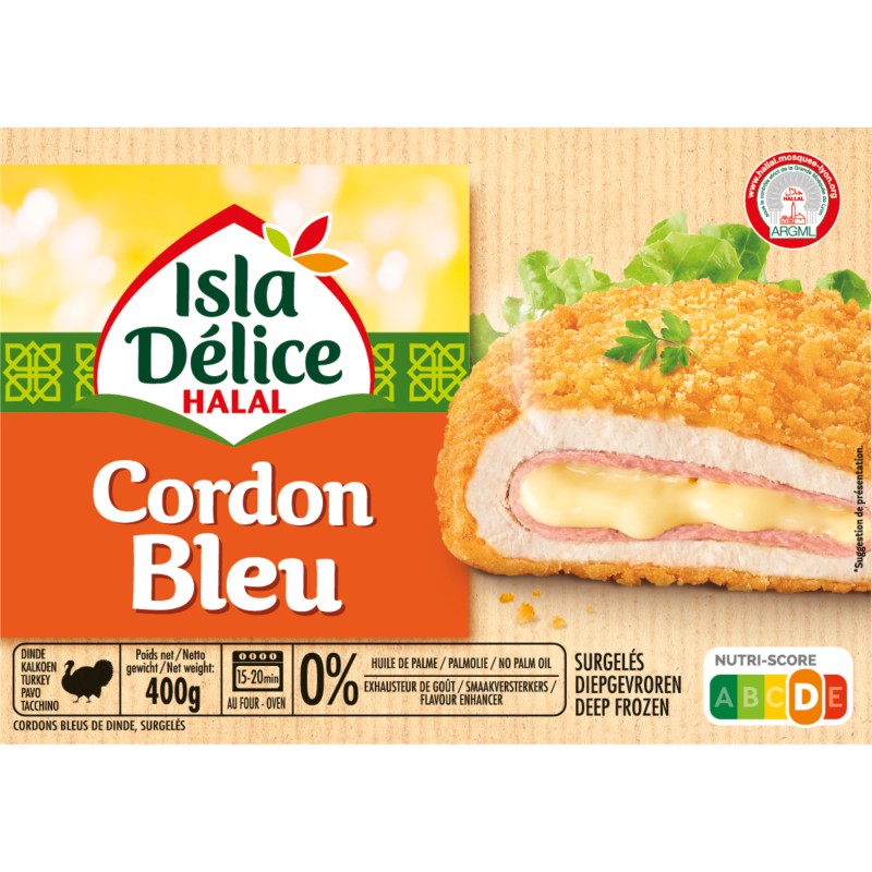 Cordon Bleu de Dinde Halal 400g
