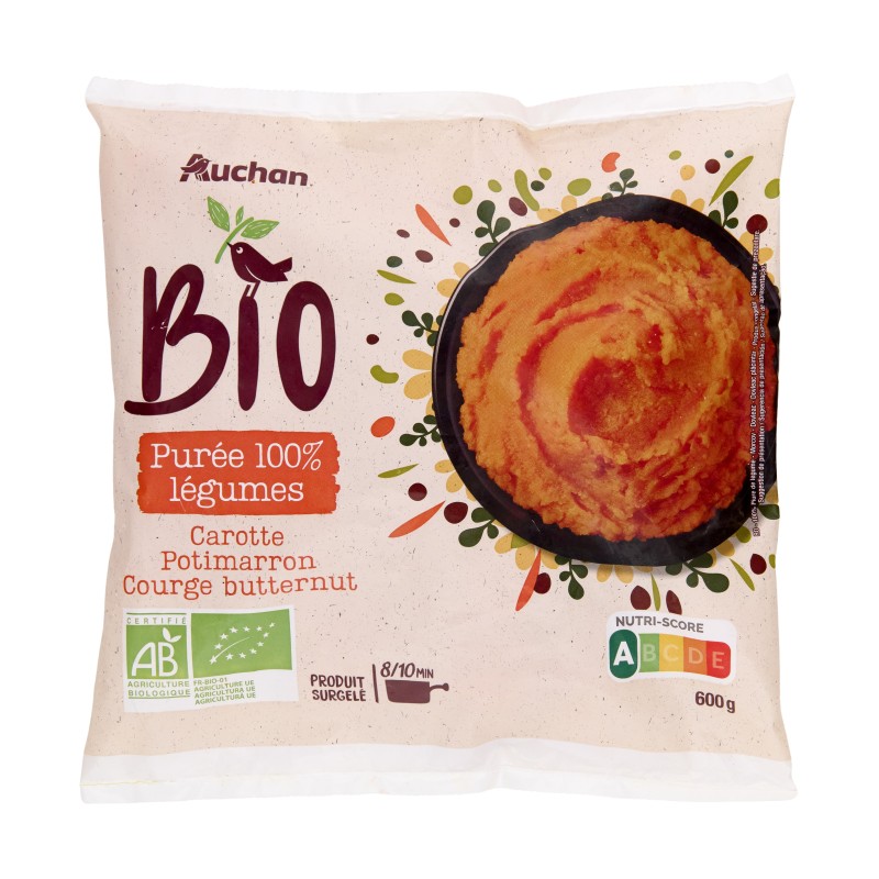 Purée de Carotte Potimarron Courge Butternut 600g