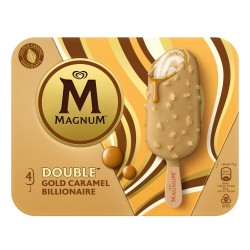 Bâtonnets Glacés Double Caramel Billionaire X4 284g