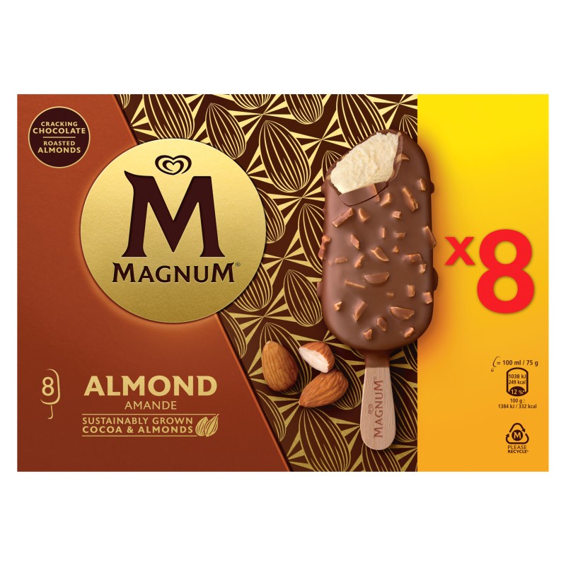 Glace Amandes x8 600g