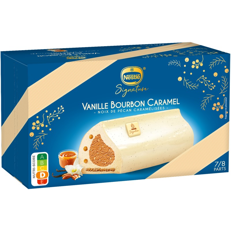 Bûche glacé signature vanille bourbon caramel 489g